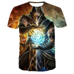 Mortal Kombat 11 3D Print T-Shirts Fighting Game Movie Streetwear Fashion men's O-Neck TShirt Boys Girls Unisex Tees Top Clothes