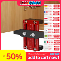 Cabinet Door Mounting Jig Aluminum Alloy Installation Positioner Cabinet Hardware Jig For Framed Frameless Cabinets 10-60mm