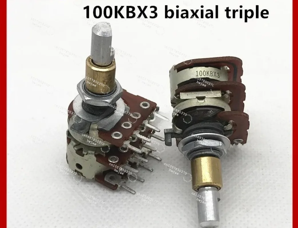 For  ALPS 09 Vertical Single Potentiometer A5K A100K D-Shaft 30mm Knurled Handle 23mmF – 10PCS/LOT