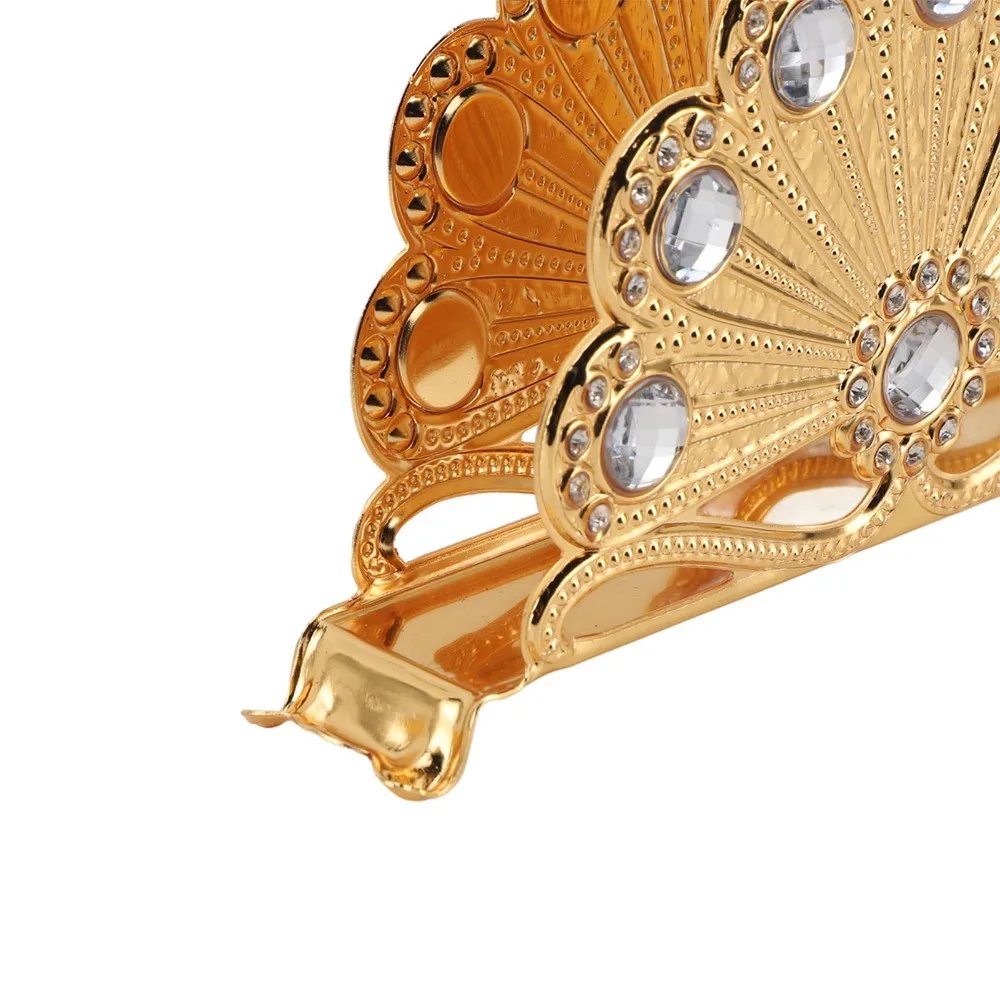 

Gold Metal Napkin Holder Hollow Out Rhinestones Table Napkin Organizer European Iron Alloy Zinc Alloy Napkin Holder For Home