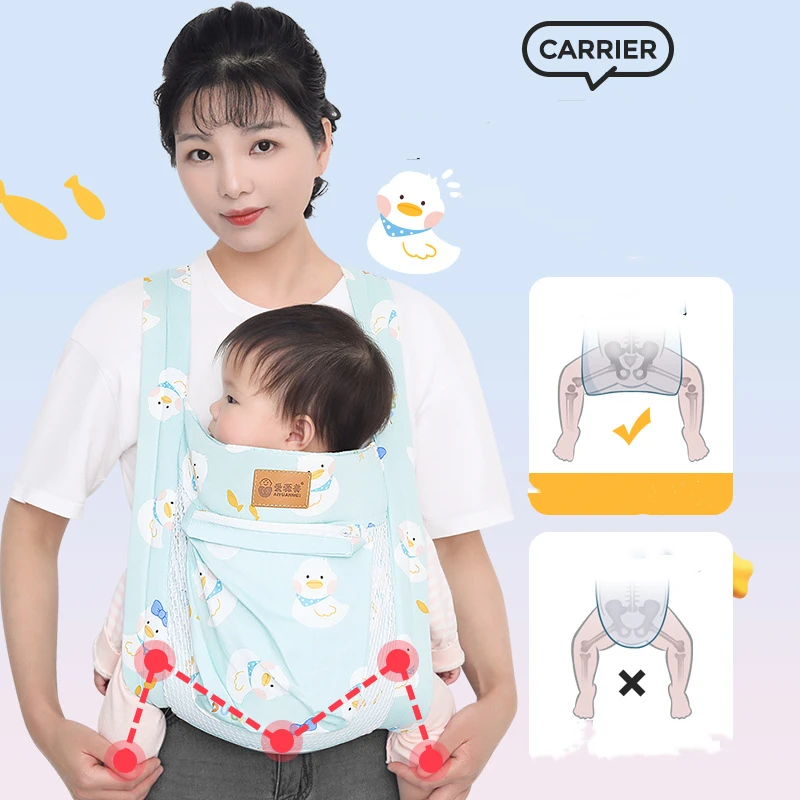 Baby Carrier Multi-function Infant Front Facing Backpack Hipseat Saddle Baby Should Carrier Adjustable Travel Wrap Sling