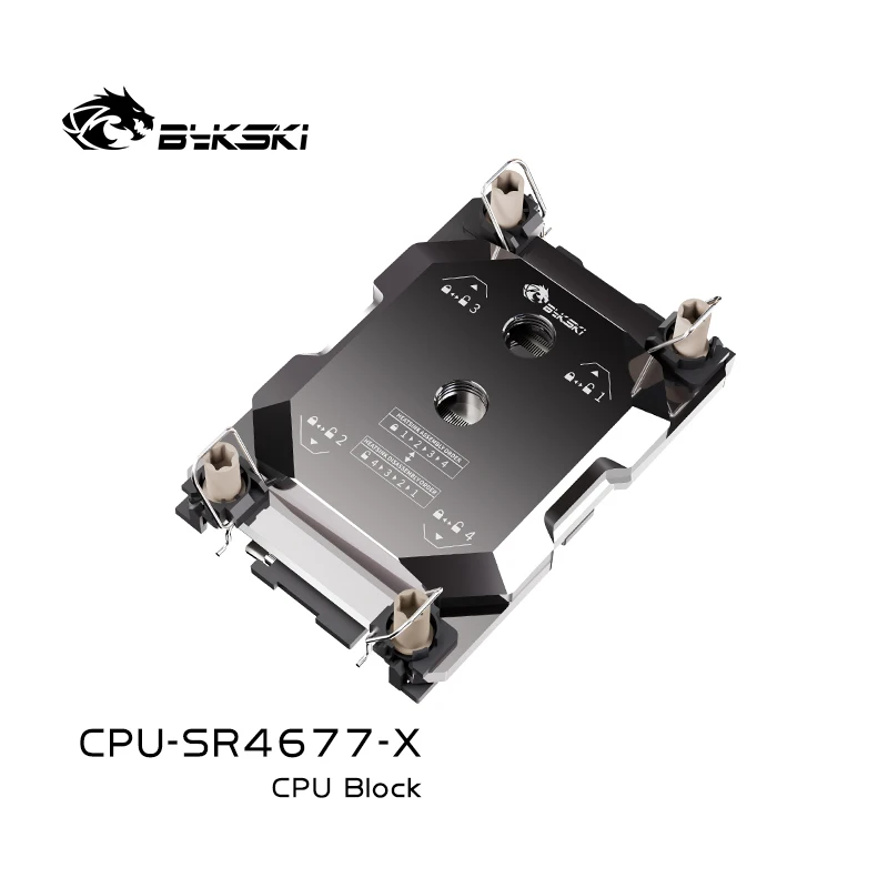 Bykski CPU Water Block Use for INTEL LGA4677 Server AI Cloud Computing Liquid Cooling All-Metal CPU-SR4677-X