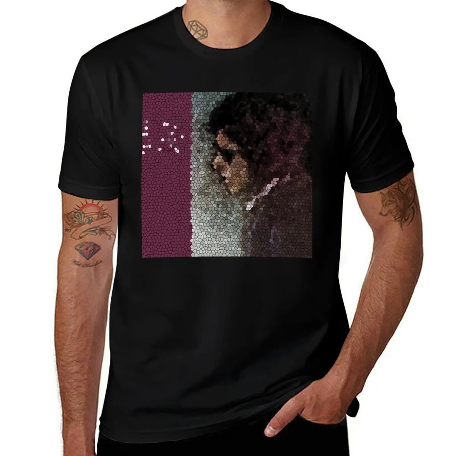 Blood on Tracks Mosaic T-Shirt Quick Dry Travel T-Shirt
