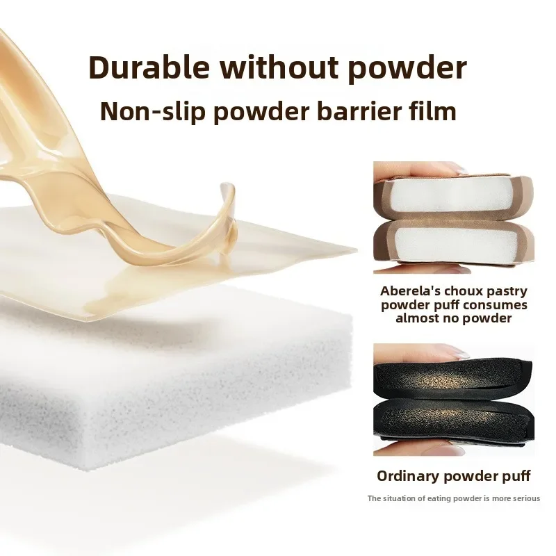 Everbab Makeup Puff Fat Triangle Soft Air Cushion Puff for Liquid Foundation Powder