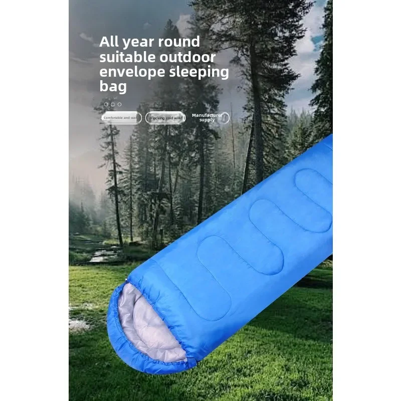 

Camping envelope sleeping bag Winter outdoor camping adult sleeping bag Travel hiking sleeping bag