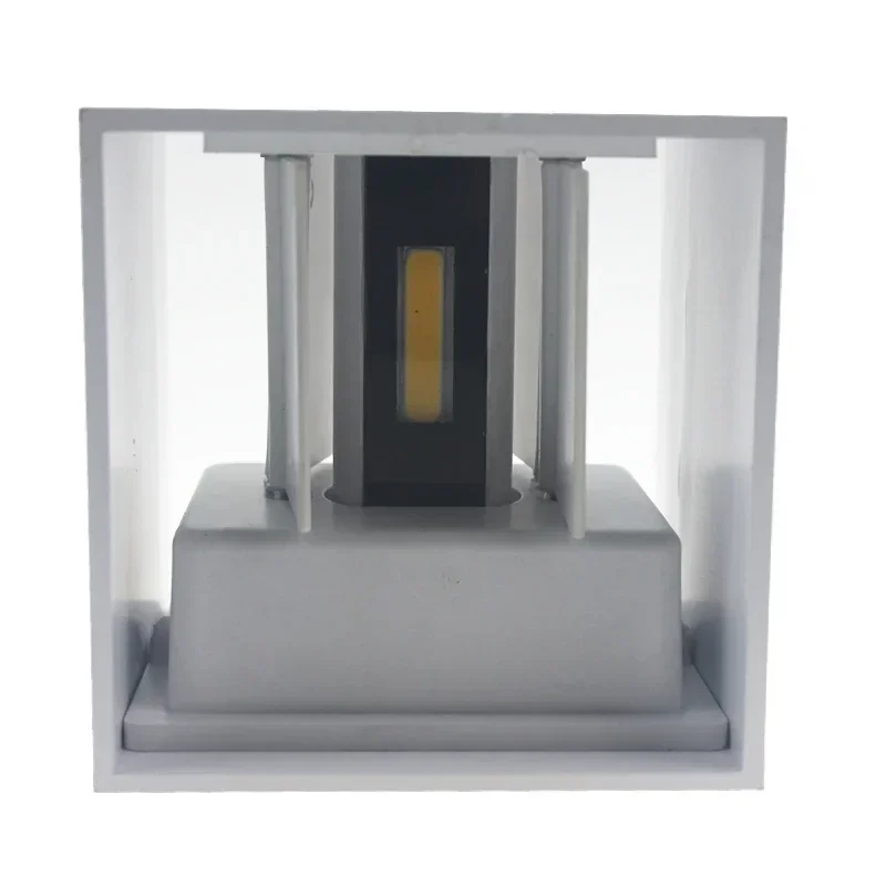 ABS حتى أسفل 2 قطعة/الوحدة IP65 مقاوم للماء في الهواء الطلق الجدار مصباح 10*10*10 سنتيمتر 6 واط Led الإضاءة البيضاء ضوء الحمام 90 ~ 260 فولت