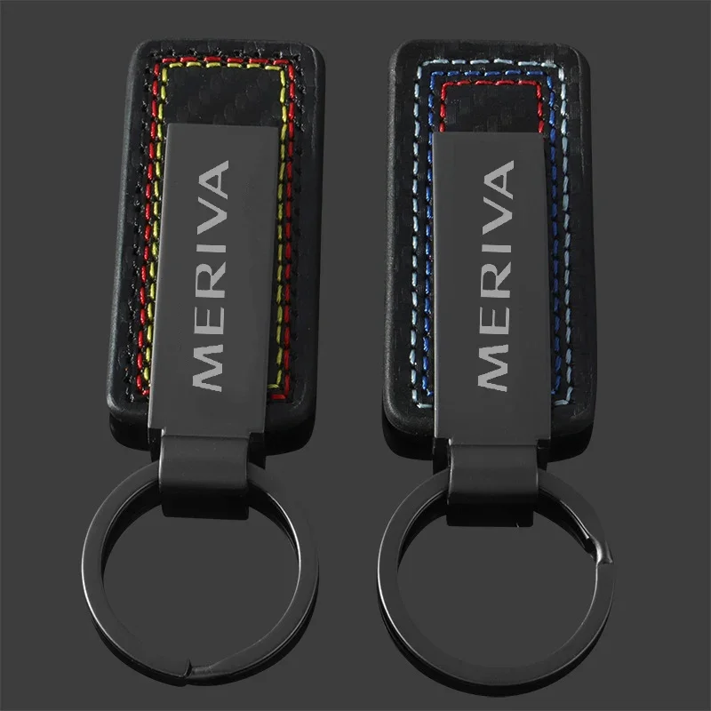 Leather Car KeyChain Key Chain Rings Gift Keyrings Holder for Opel MERIVA Logo H G Corsa D Vectra B Insignia Zafira Accessories