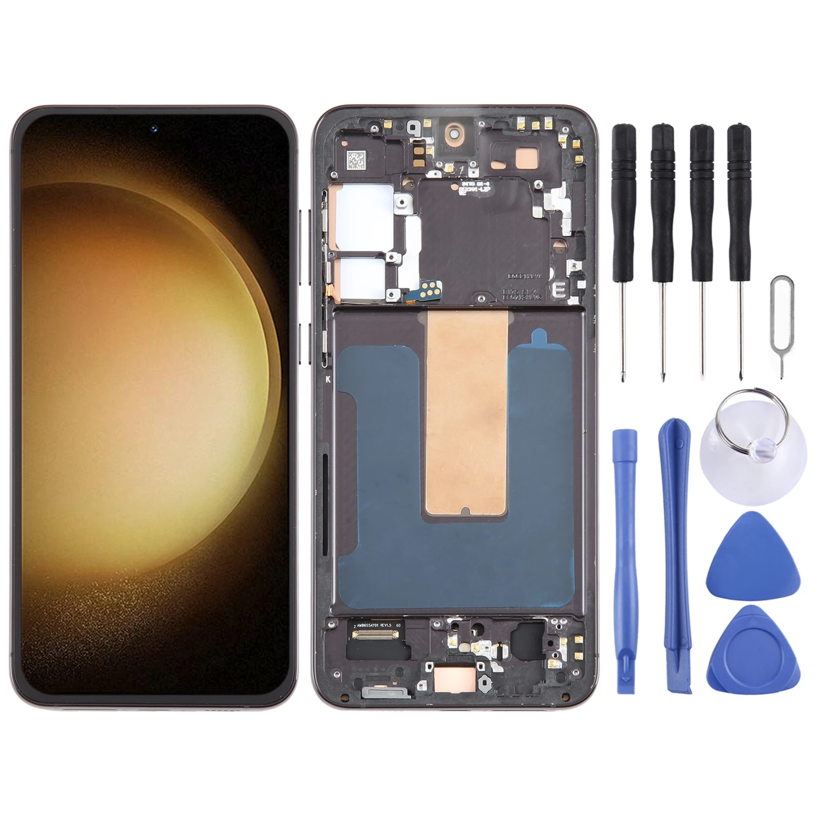 6.55 Inch Oled Lcd-Scherm Voor Samsung Galaxy S23 + 5G SM-S916B Digitizer Volledige Montage Met Frame Display Vervanging