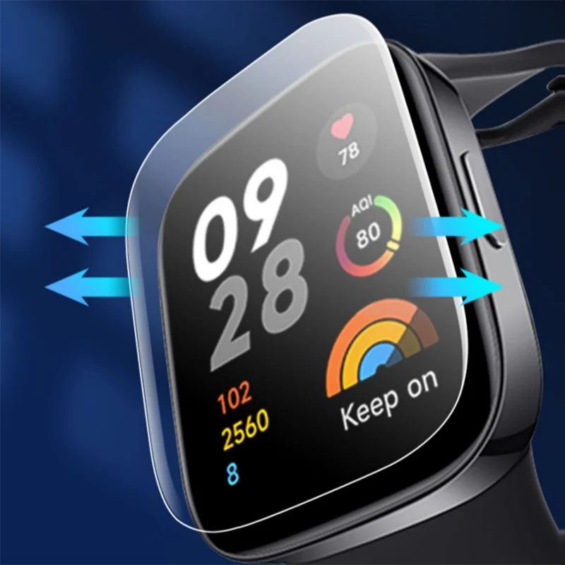 5 قطعة لينة بولي TPU فيلم واقية واضحة ل شاومي Redmi ساعة 3/Mi ساعة لايت 2 حامي الشاشة غطاء POCO Smartwatch اكسسوارات