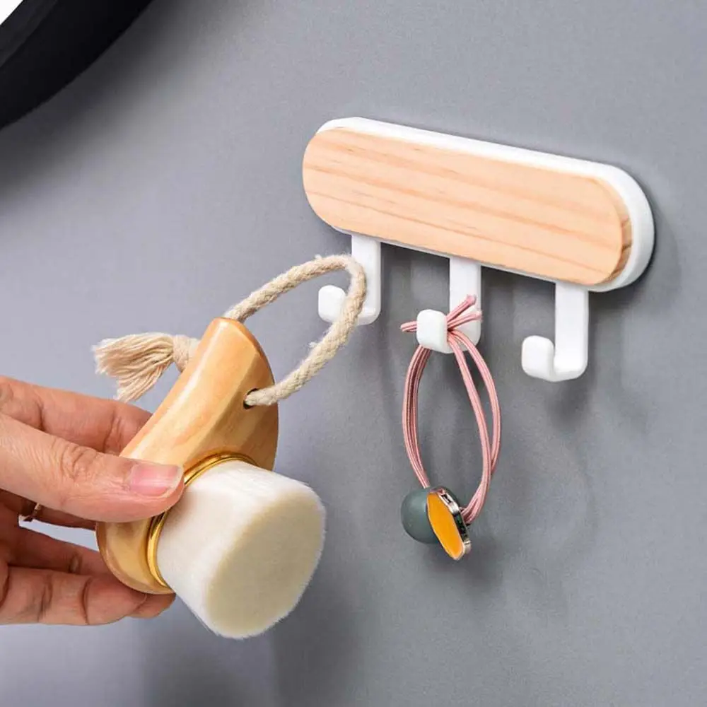 

Bathroom Creative Self Adhesive Clothes Wall Mounted Toliet Wall Hook Storage Rack Hanger Key Holder