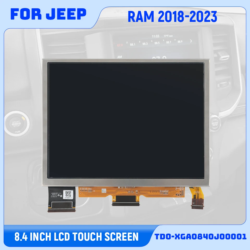 

TDO-XGA0840J00001-V5 8.4Inch Uconnect 4 UAV LCD Touch Screen Display for Chrysler Pacifica RAM Jeep 19-23 Multimedia Player