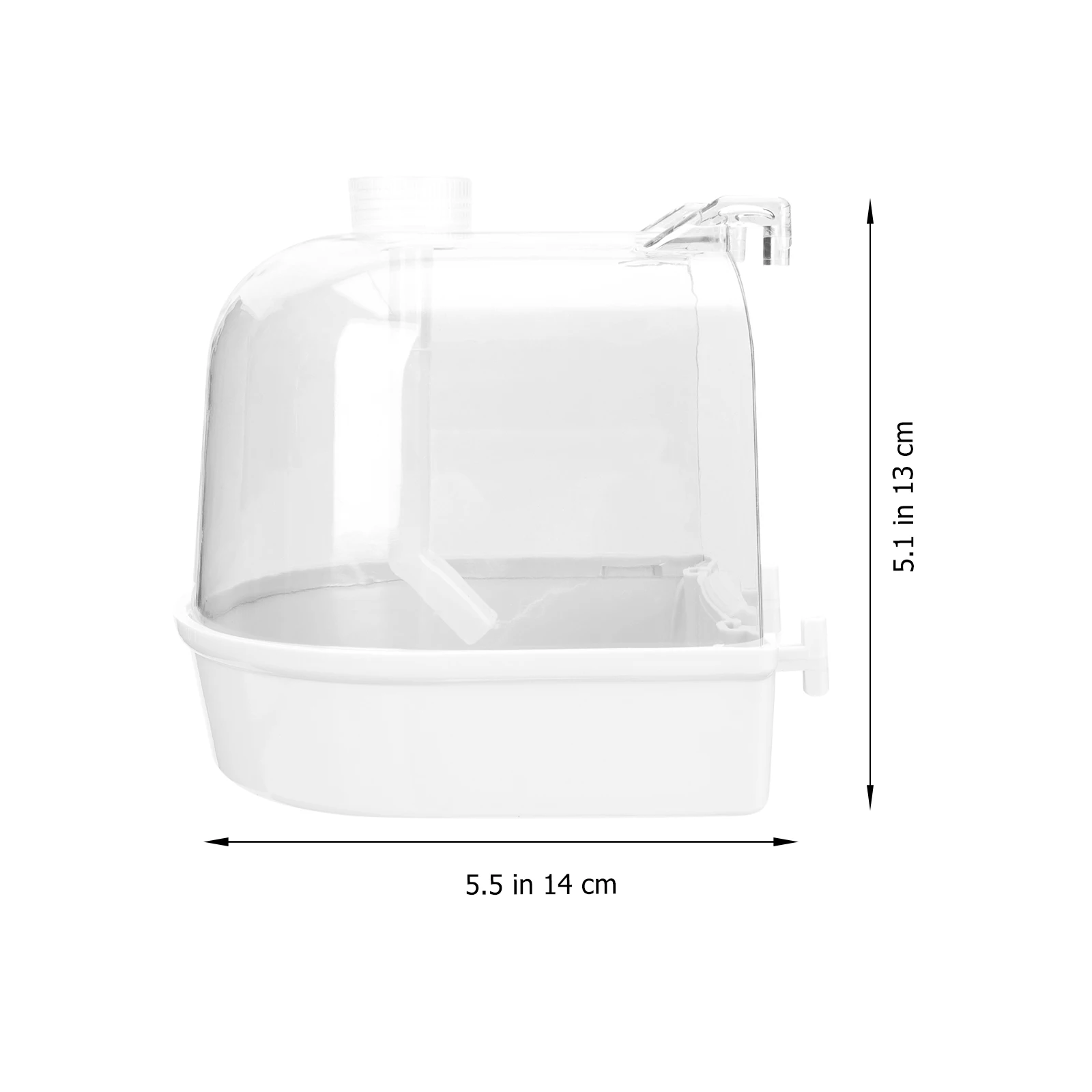 

1Set Bird Bathing Box Lightweight Plastic Parrot Bath Tub Small Birds Stress Relief Bird Cleaning Basin Parrot Bath Box