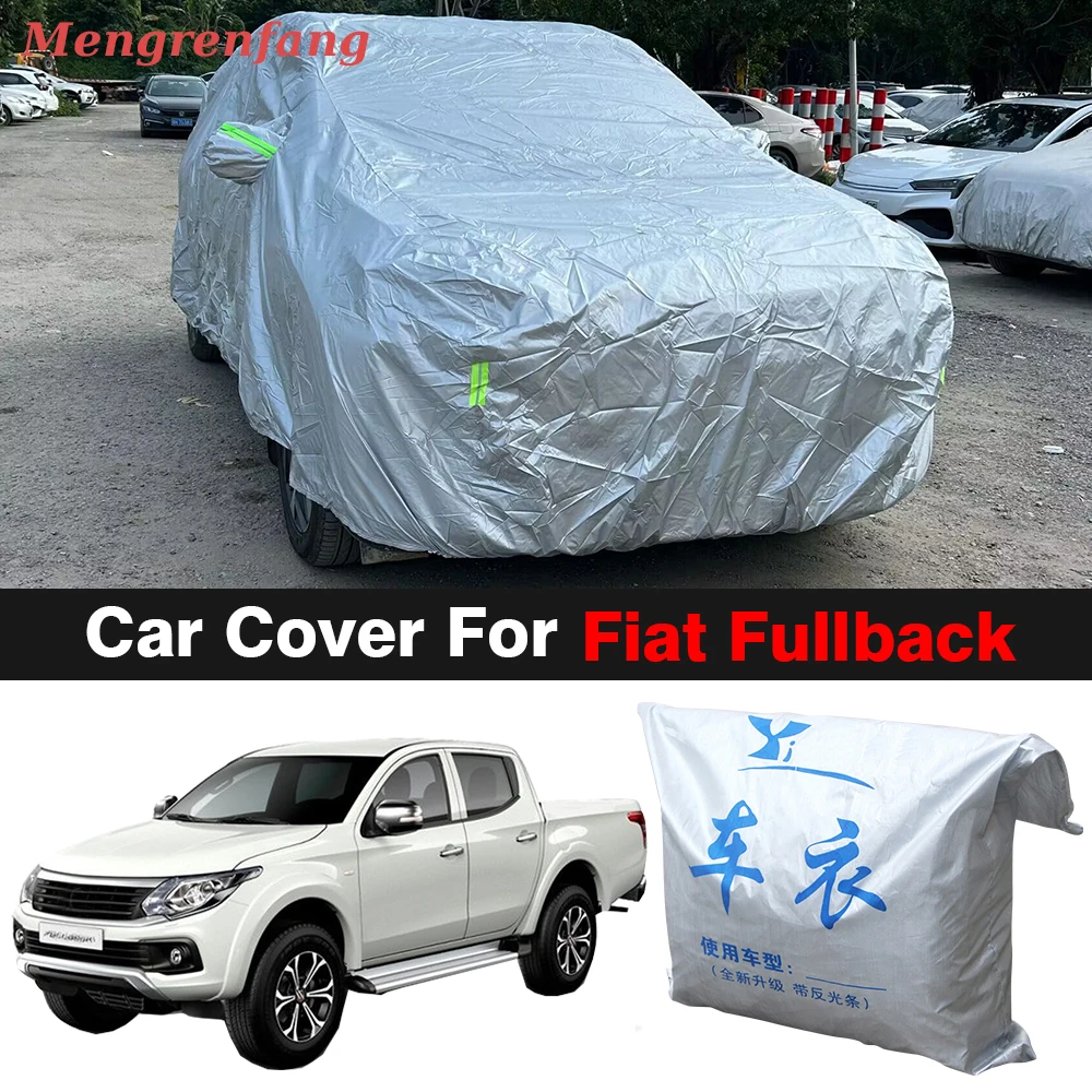 Car Cover For Fiat Fullback Outdoor Anti-UV Sun Shade Rain Snow Dust Resistant Truck Cover