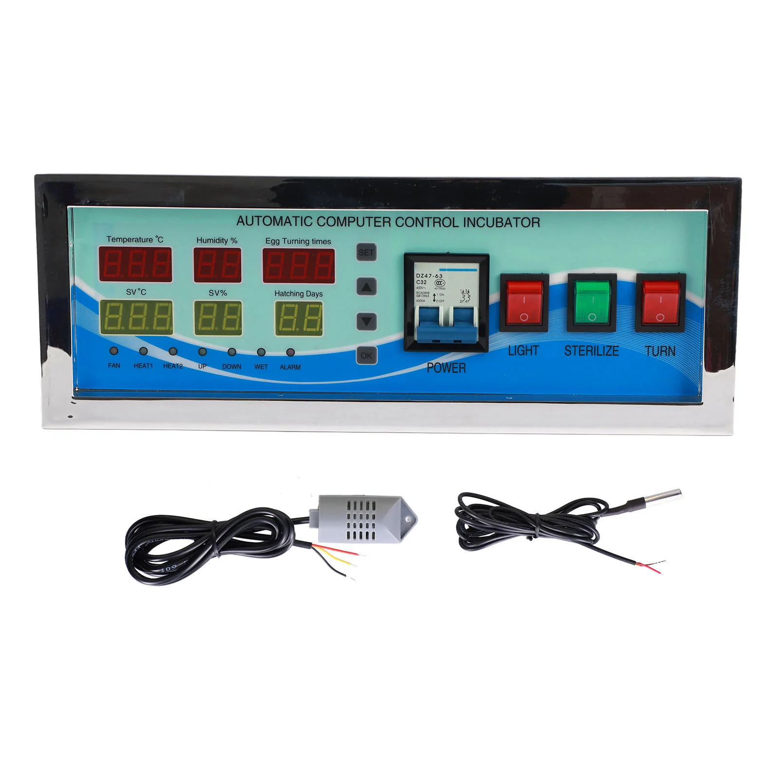 

XM‑18G Poultry Egg Incubator System Automatic Temperature Humidity Sensor Chicken Goose Duck Automatic Egg Incubator Controller