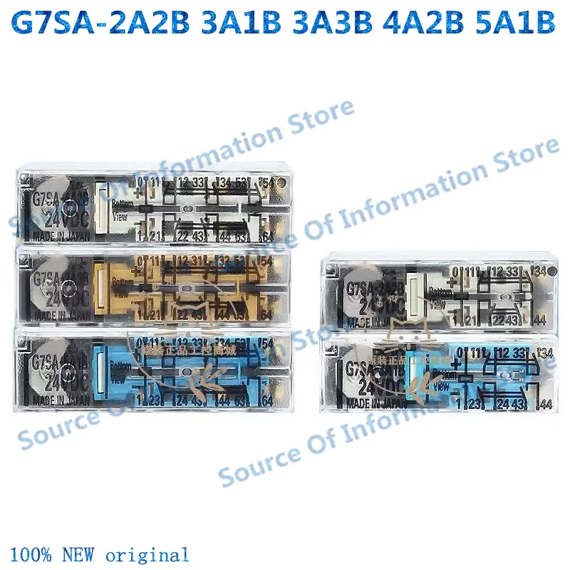 

G7SA-2A2B 3A1B 3A3B 5A1B 4A2B-DC24V 48V DC110V Safety Relay 10Pin/14Pin P7SA-10F-ND 14F-ND Relays with Forcibly Guided Contacts