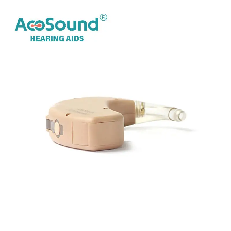 AcoSound Super Power BTE-H Digital Hearing Aids For Elderly Programmable Sound Amplifier For Severe And Profound Hearing Loss