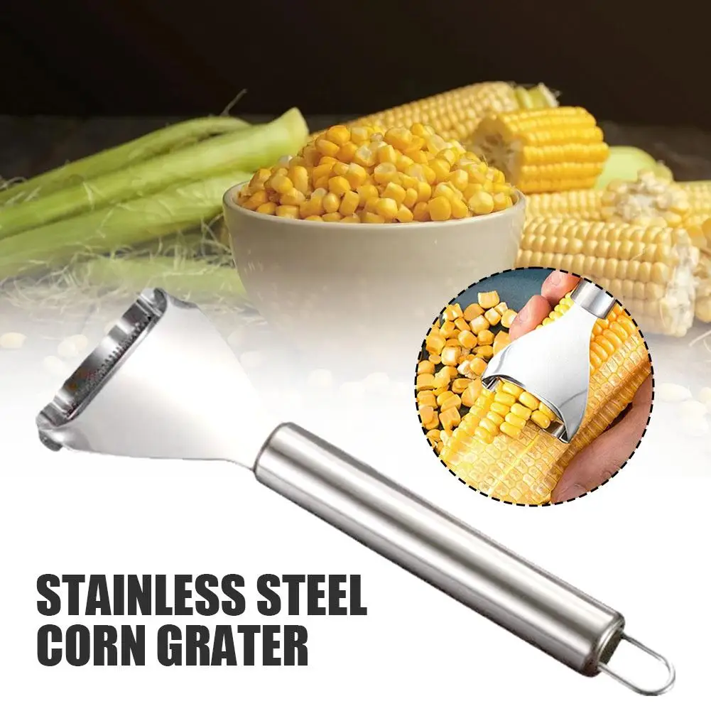Stainless Steel Corn Stripper Fast Corn Peeler Handle Convenient Corn Stripper Thresher Corn Cutter Kitchen Gadgets - view 2