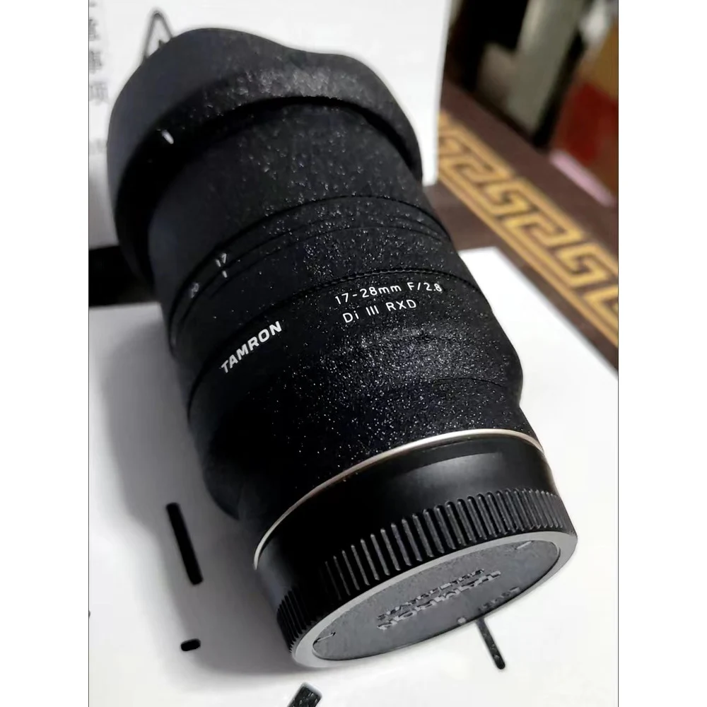 A046 para Tamron 17-28mm F2.8 Di III RXD (para Sony Mount) 17-28 pegatina de lente de cámara antiarañazos película protectora piel protectora