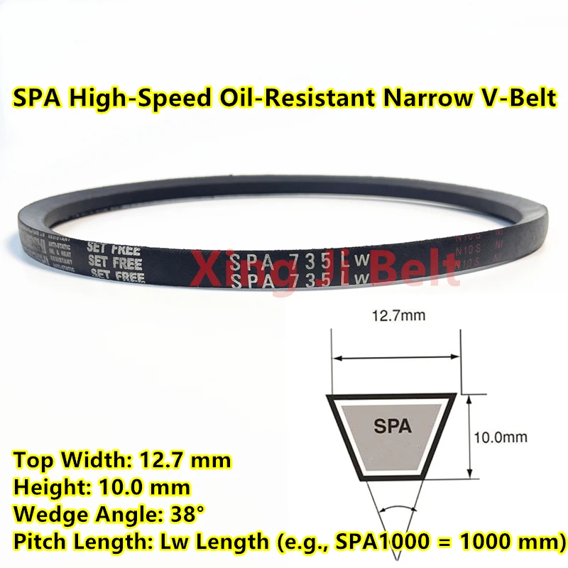 SPA2682 SPA2707 SPA2732 SPA2750 SPA2773 SPA2782 SPA2800 SPA2832 SPA2840 SPA2847 Narrow V-belt SPA High-speed Oil-proof Belt