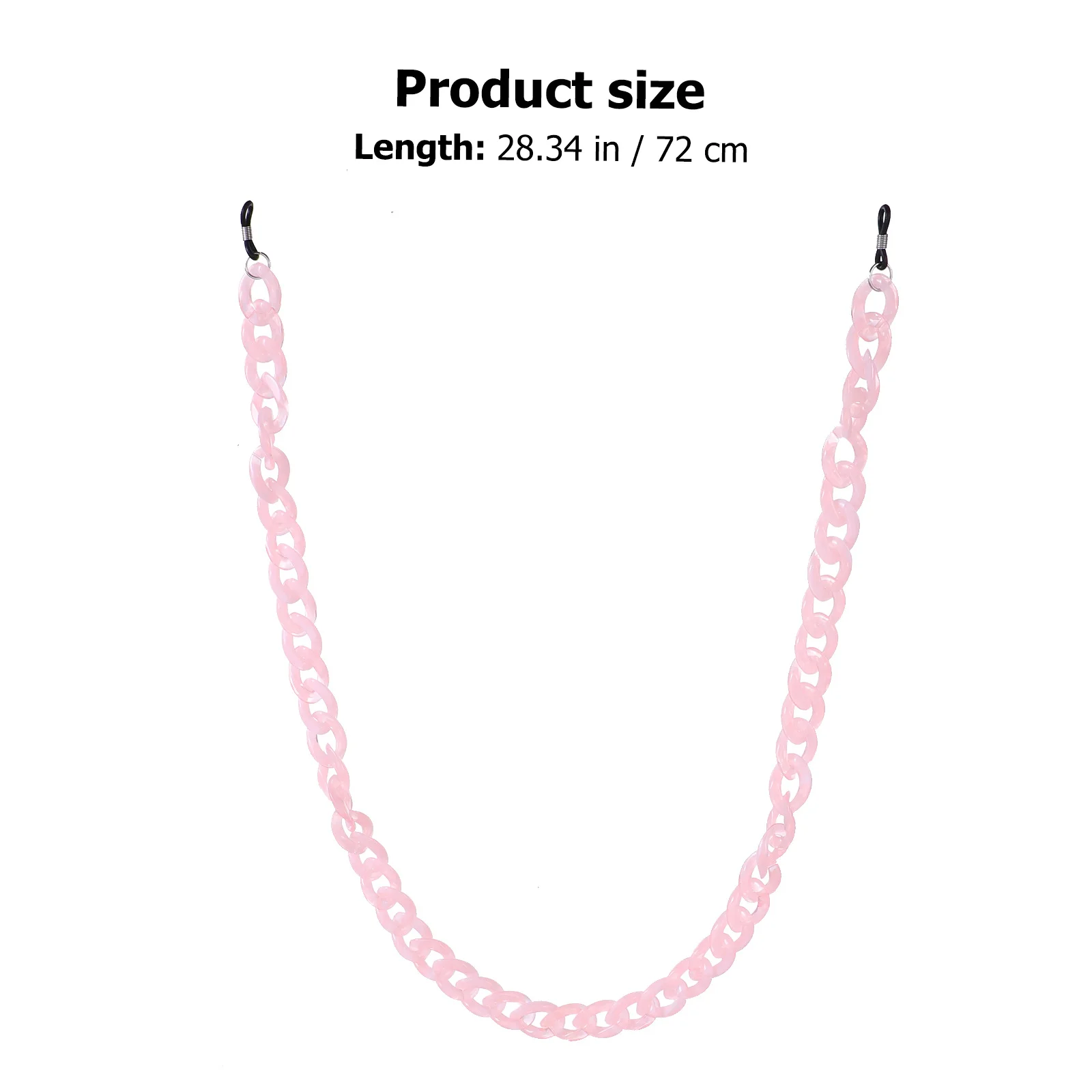 

6Pcs Face Mask Lanyard Sturdy Mask Hanging Rope with Clips Fashionable Necklace Style Anti-Fall Facial Cover Lanyard for Daily