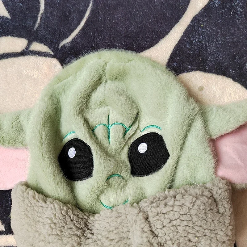 Disney Yoda Baby Plush Toys Master Aliens Mandalorian Star Wars Cute Doll Cartoon Semi-finished Leather Holster Gift for Kids