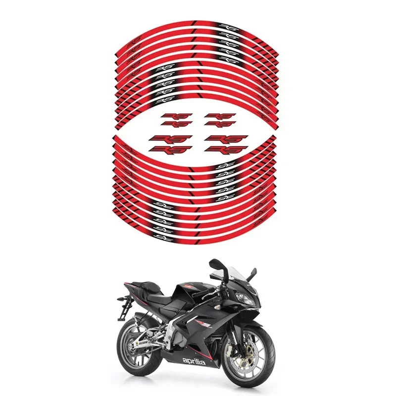 For APRILIA RS RS125 Motorcycle Parts Contour Wheel Decoration Decal Sticker - 3