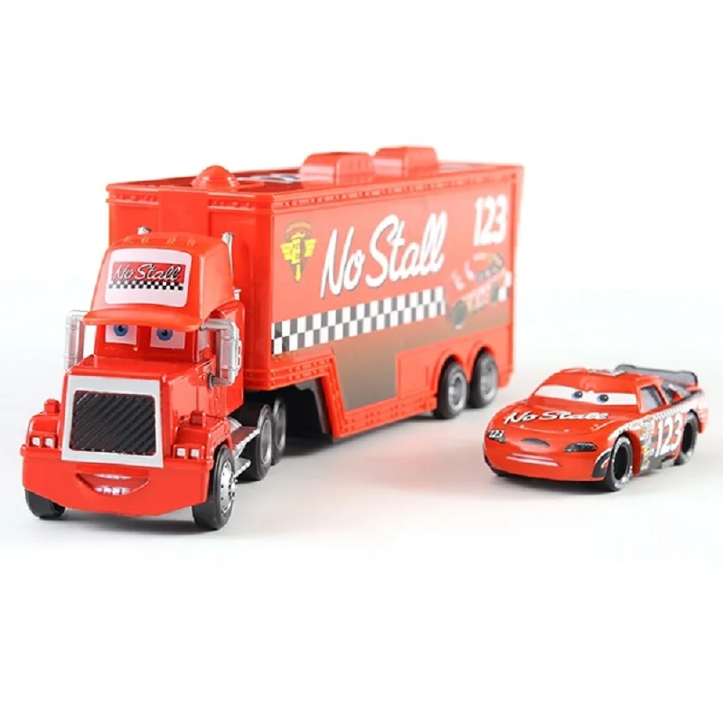 Autos und LKWs mit Anhänger, Modellautos, Anime-Figuren, Mack Semi-Hauler, Rust-eze Rennwagen, Spielzeug-Containertrucks, Kindergeburtstagsgeschenke – Detail 16