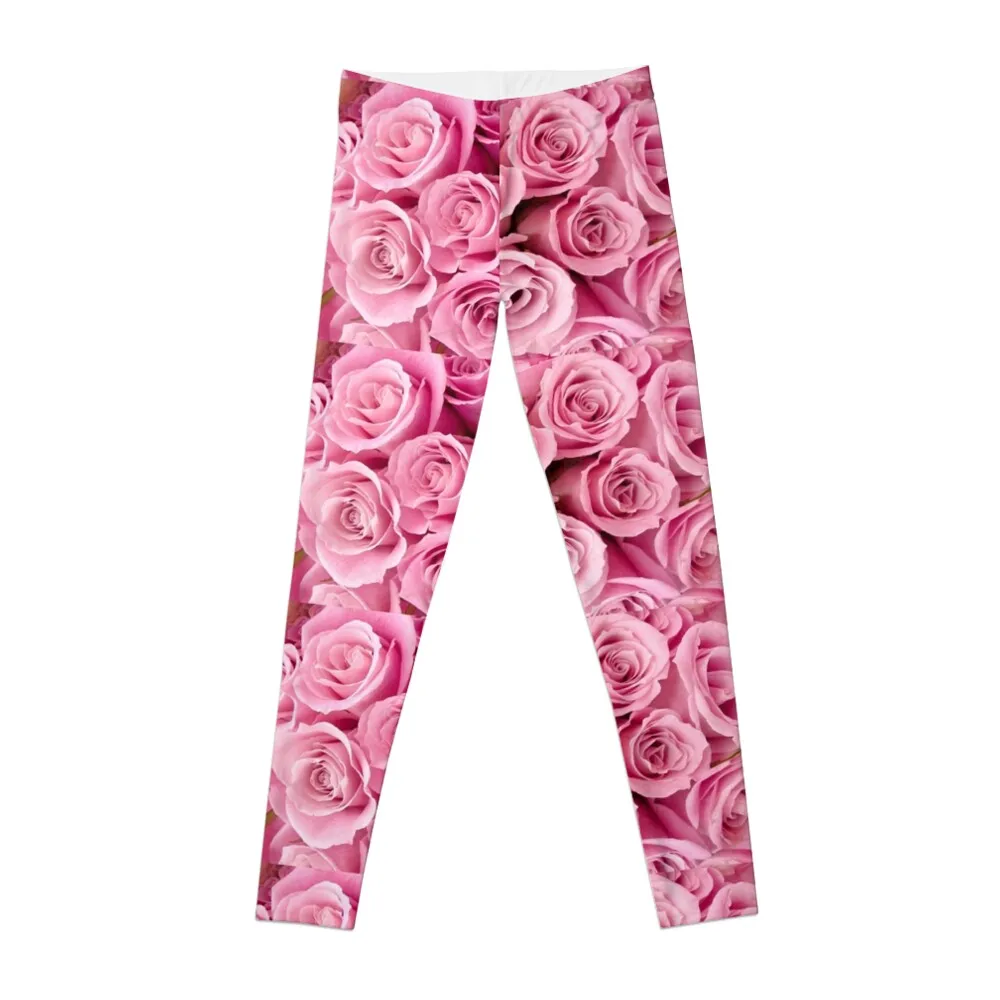 

Pink Roses Leggings Sports female Legging sport Women high waist leggings Women Sportswear