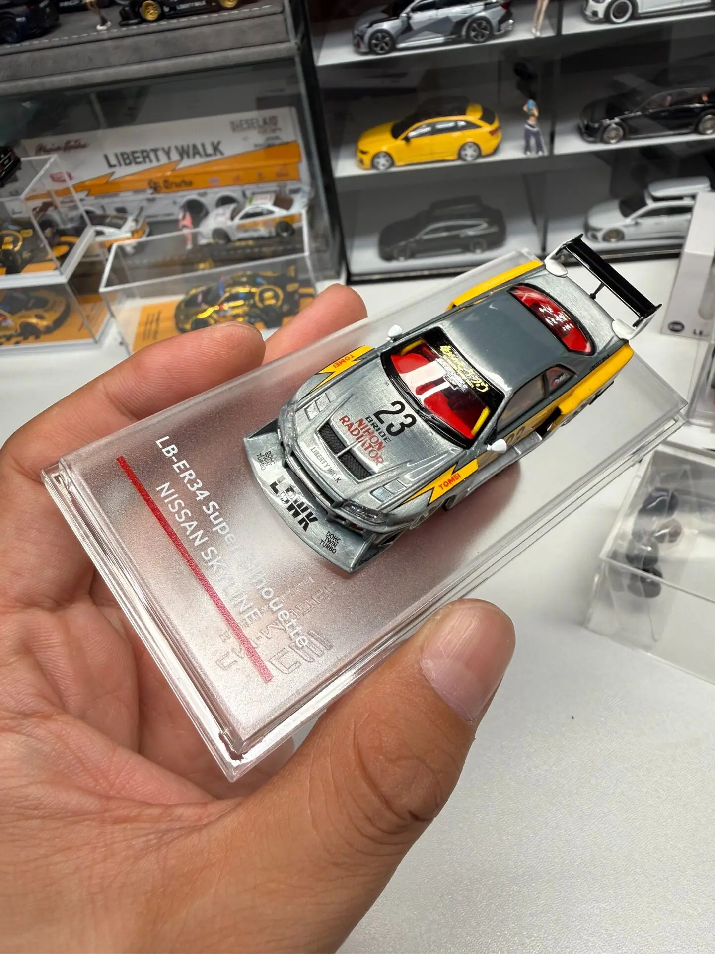 Diecast CM 1:64 Scale LB-ER34 Super Silhouette Lightning Alloy Car Model