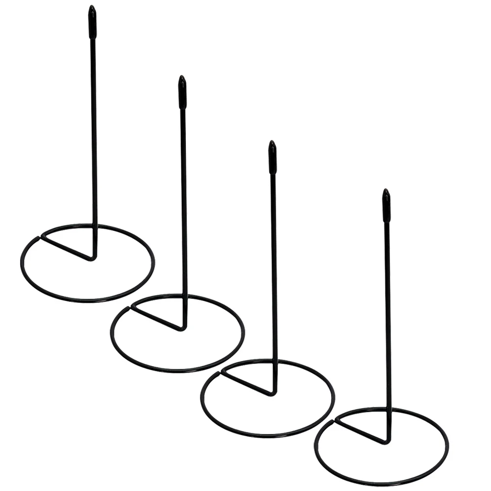 4 قطع من حوامل الإيصالات المدمجة المصنوعة من الفولاذ المقاوم للصدأ ذات حواف ناعمة منظم سطح المكتب لاستخدام المكتب وسراويل الإيصالات #4