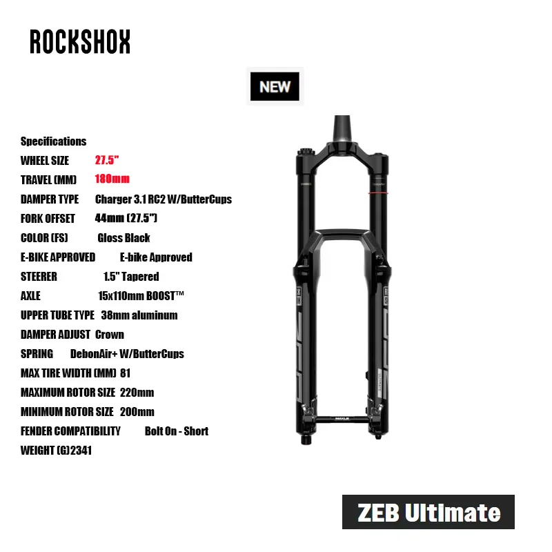 ROCKSHOX ZEB アルティメット限定版 サスペンションフォーク