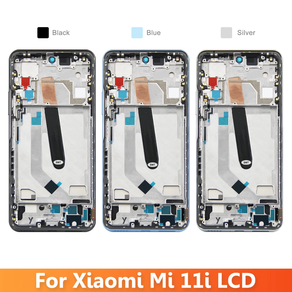 Xiaomi mi 11i,poco f3,redmi k40,k40 pro,100% テスト済みの交換用タッチパネル付きLCDタッチスクリーンディスプレイ