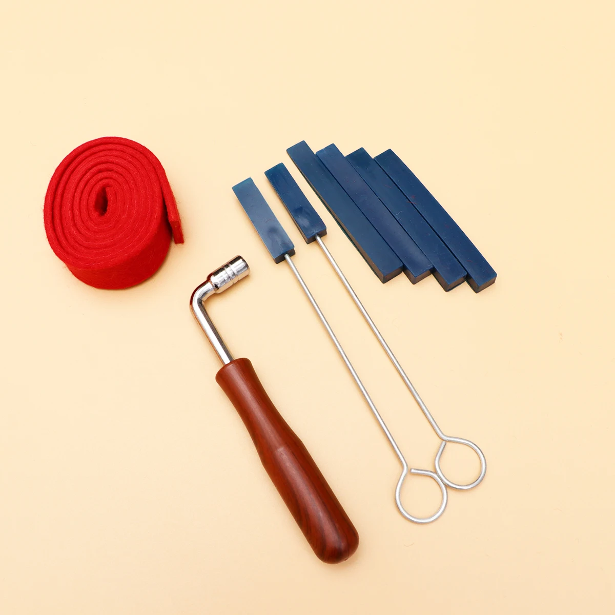 

8 Pcs Tuning Tool Piano Tools Hammer Kit Wrench with Lever Tuner Wooden for Professionals