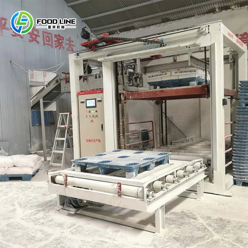 Heavy-duty barrel palletizing packaging machine suitable for chemical enterprises 200L barrel compatible anti-corrosion fixture