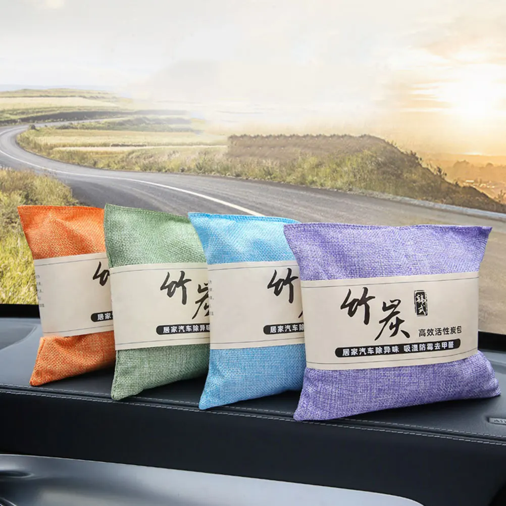 

4pcs Bamboo Charcoal Bags Odor Remover For Home Closet Shoe Deodorizer Household Air Freshener Activated