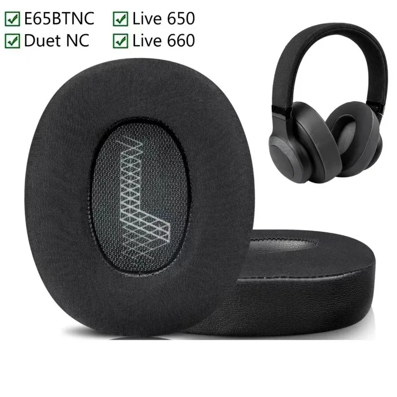 E65BTNC Ear Cushion 1 Pair, Memory Foam Ear Pads Replacement for JBL E65BTNC / Duet NC/Live 650/Live 660 BTNC Headphones - view 3