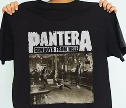 Pantera-kowboje z piekła rodem zespół rockowy T-Shirt Unisex rozmiar S-3XL odzież męska z krótkim rękawem y2k topy fugees