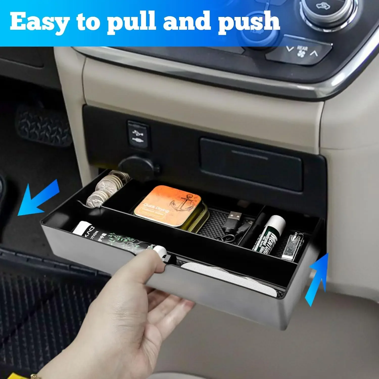 

For Toyota Sienna 2015-2019 2020 Center Console Drawer Tray Insert Tray Storage Interior Accessories Center Console Organizer