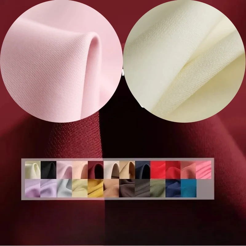 

55 мм сверхвесная однотонная шелковая шерстяная ткань для шитья своими руками, четкое пальто, жилет, ткань, одежда, модный тканевый материал