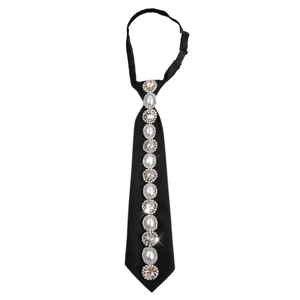 

Модный предварительно завязанный галстук в стиле панк со стразами, регулируемый галстук-бабочка JK, консервативный винтажный галстук для мужчин и женщин, униформа, рубашка