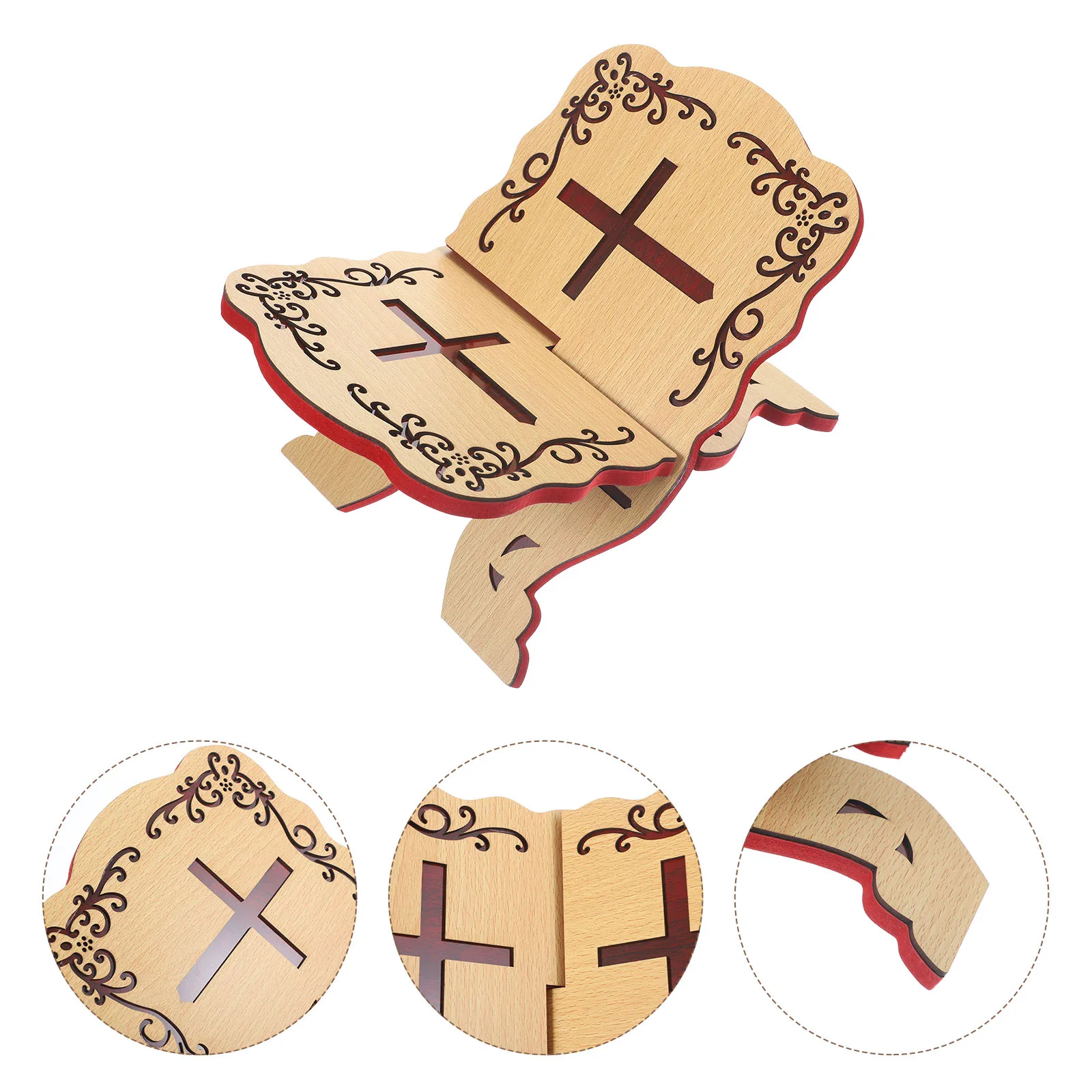 

Quran Bookshelf Foldable Reading Stand for Desktop Classics Holder Adjustable Elegant Book Stand For Reading Material