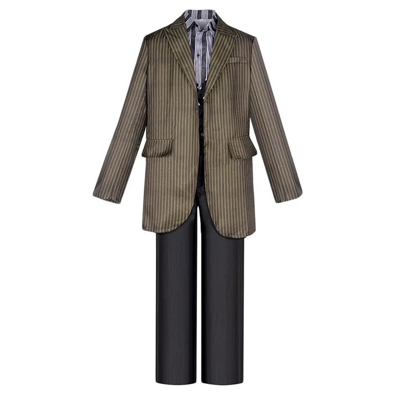 سيريوس الأسود تأثيري حلي الخيال ماجيك تمويه الكبار الرجال معطف شريط قميص السراويل وتتسابق هالوين كرنفال حفلة البدلة