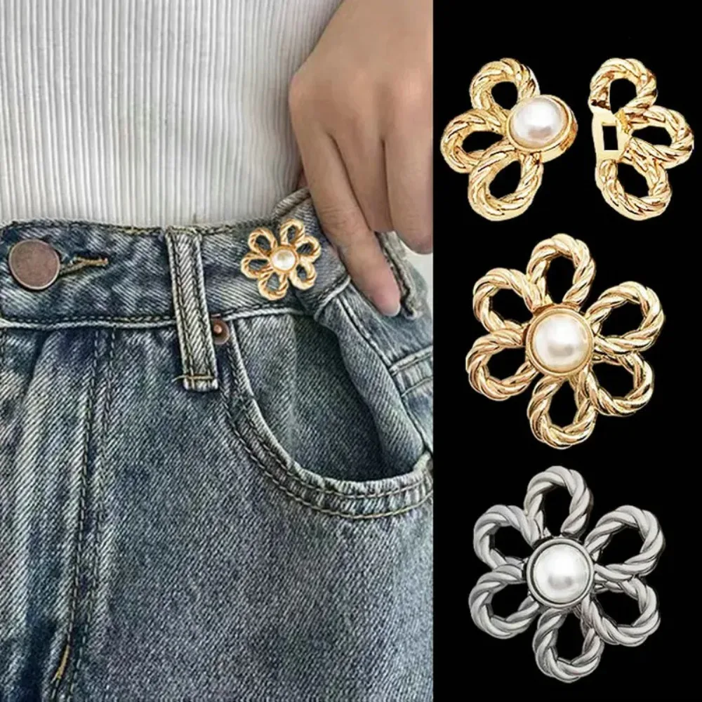 New DIY Tighten Waist Button Reduce Waist Detachable Clip Retractable Button No Sewing Adjustable Buckle Pants