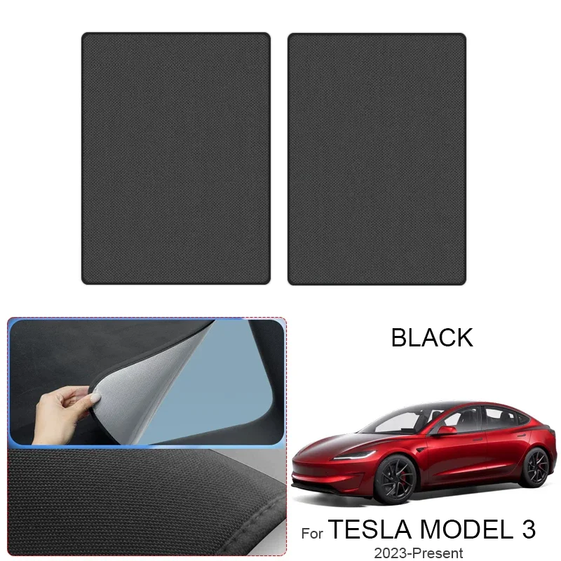 

Автомобильная замшевая ткань с электростатической адсорбцией для TESLA MODEL 3 2023-наст. время, солнцезащитный козырек для люка, защита от УФ-излучения, теплоизоляция, накидка на люк