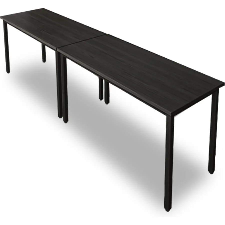Conference Table 9Feet Office Computer Table for Meeting Room, Study Writing Printer Podcast Table for 8 People, 2PCS, 110.2