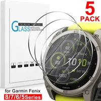 1-5PCS Tempered Glass Smartwatch Screen Protectors for Garmin Fenix 8 7 6 6S 6X 5 HD Clear Tempered Films for Fenix 8 51 47 43mm