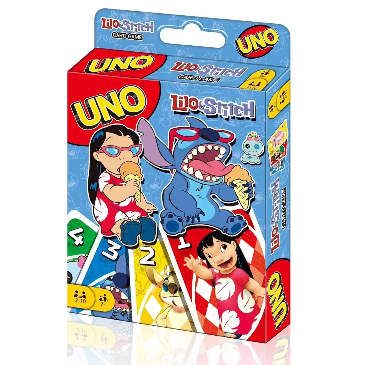 Mattel Games UNO Stitch Card Game for Family Night Featuring Tv Show Themed Graphics and a Special Rule for 2-10 Players