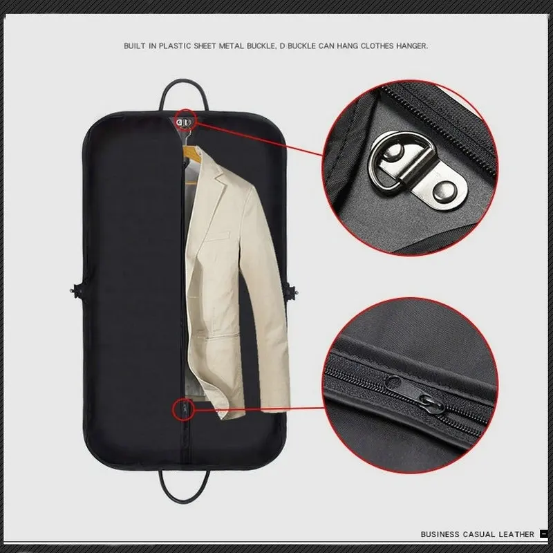 Fashion Striped Garment Bag Travel Suit Carrier Bag For Men Waterproof Travel Suit Bag Free Shipping