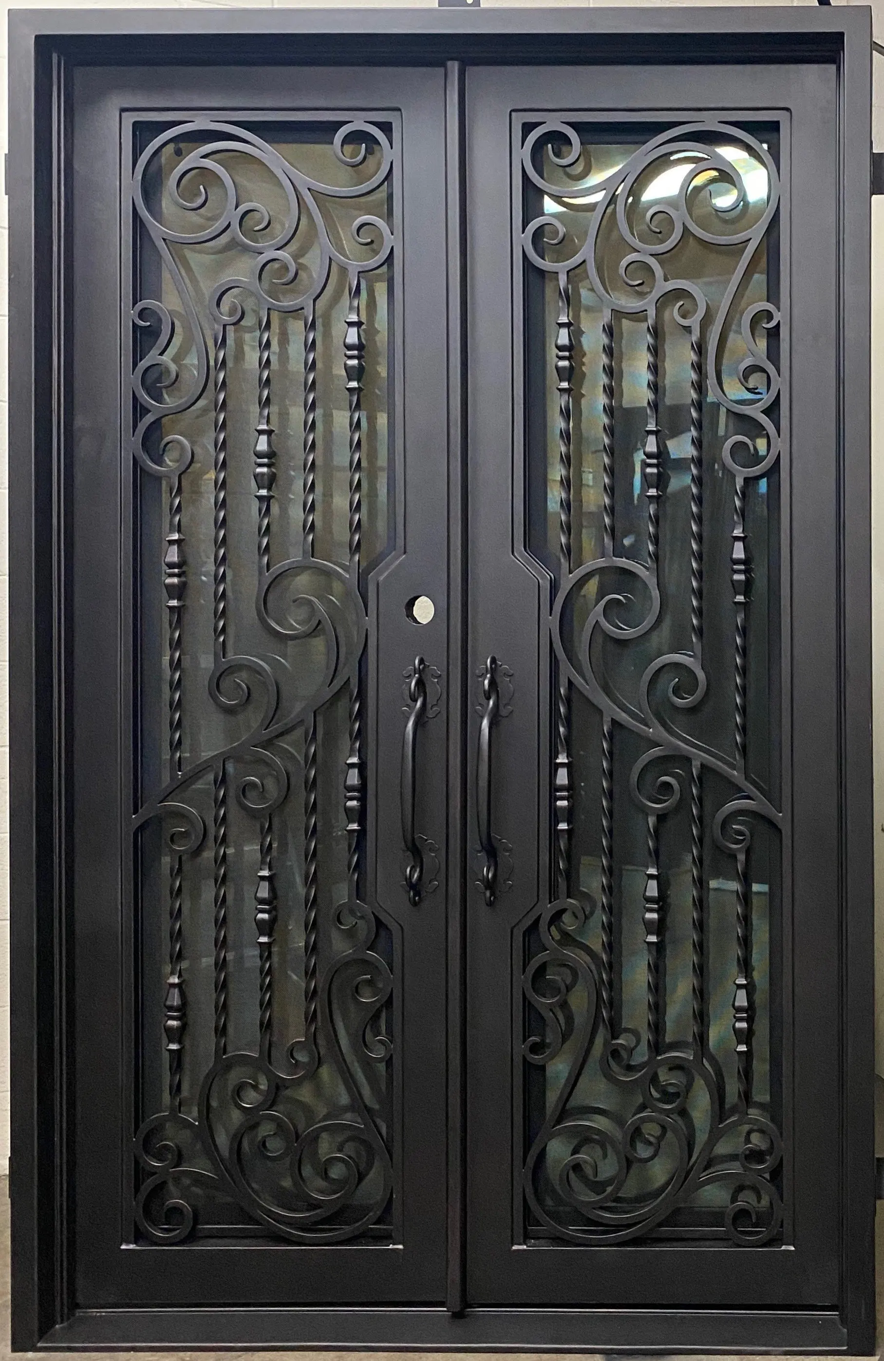 Support Customization Iron Door Lock Iron Window And Door Grills Wrought Iron Storm Doors