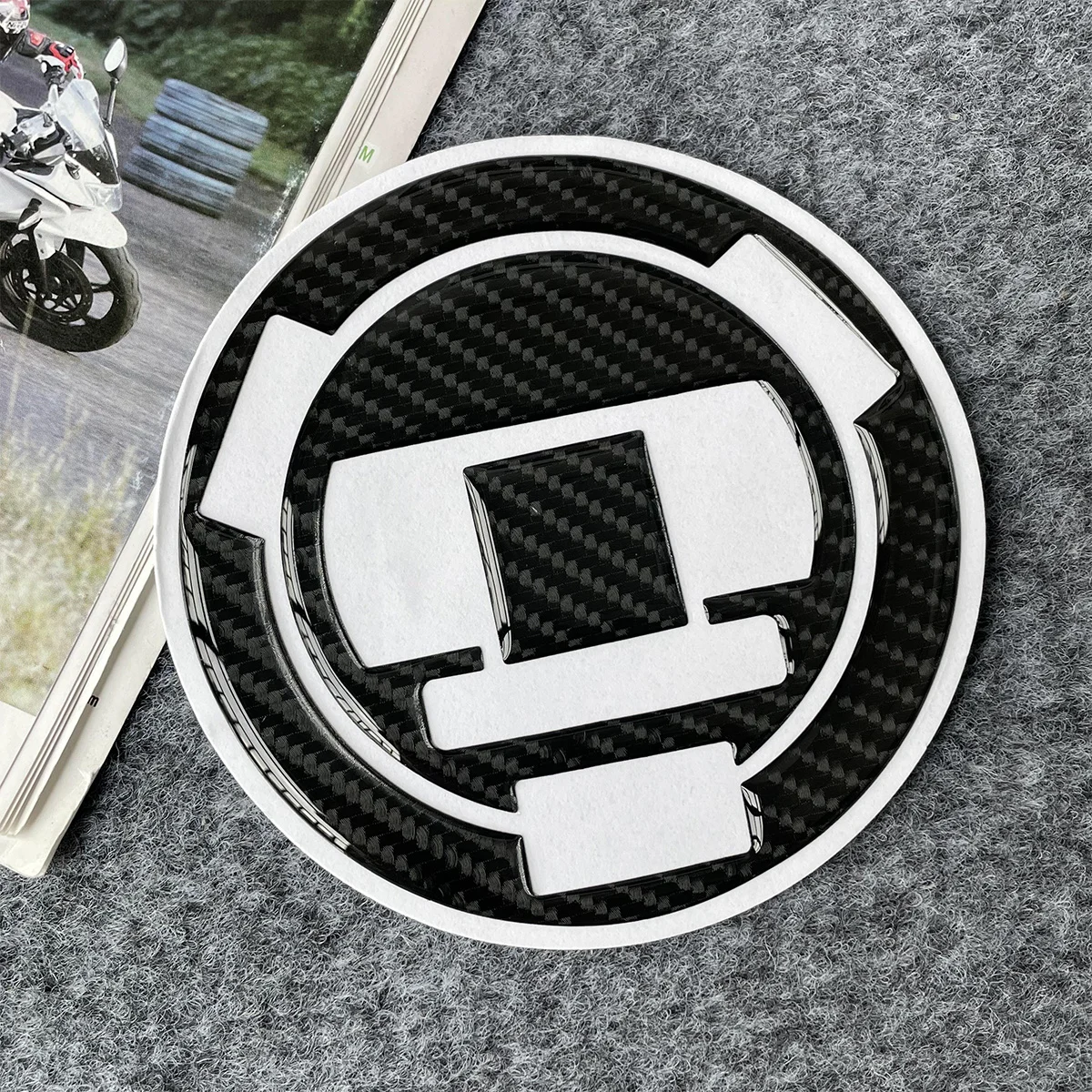 5D Carbon Fiber Tank Gas Cap Pad Filler Cover Sticker Motorcycle Decal Accessories for BMW HP2 SPORT 10-11/S1000R F650GS S1000RR